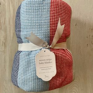 NWT Pottery Barn Kids Sherpa Lined Woven Baby Blanket